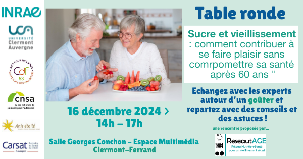 Table ronde : sucre et vieillissement